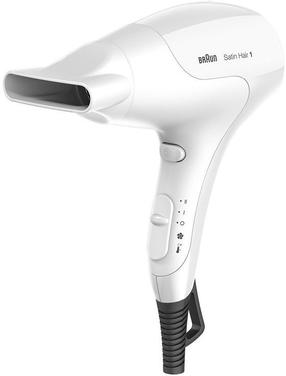 Plaukų džiovintuvas Braun Satin Hair 1 HD180, 1800 W, balta sp.