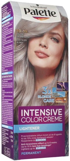 Kраска для волос Schwarzkopf Palette Intensive Color Creme Lightener, cool silvery fawn цв., 10-19, 110 мл
