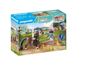 Konstruktors Playmobil Horses Of Waterfall Lēkāšanas Arēna ar Zoe un Blaze 71355