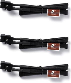 Skysčio aušinimo sistemos priedas Noctua NA-SEC3 4-Pin PWM Extension Cable 60cm, 60 cm, juoda sp., 3 vnt.