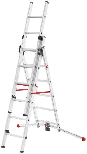 Kopėčios 3 dalių universalios Hailo 9306-507, 470 cm, 280 - 373 cm