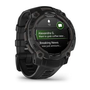 Viedais pulkstenis Garmin Instinct 3 AMOLED 3.05 cm, melns krās.