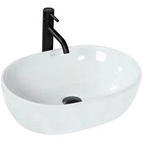 Vonios praustuvas Rea Amelia 48, keramika, 48 cm x 34.5 cm x 13.5 cm, balta sp.