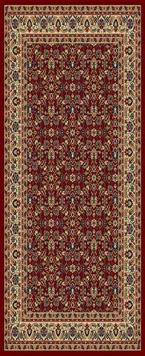 Kilimas Domoletti Bristol 535 - R, įvairių spalvų/raudona sp./smėlio ruda sp., 150 cm x 80 cm