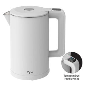 Elektriskā tējkanna Zyle ZY283WK, 1.7 l, balta krās.