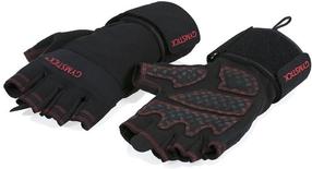 Treniruočių pirštinės Gymstick Workout Gloves, juoda sp./raudona sp., L/XL