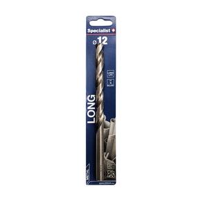 Metalo grąžtas Specialist+ Long DIN340, medienai/metalas/plastikas, sraigtinis, tiesus, 12 mm x 17.5 cm