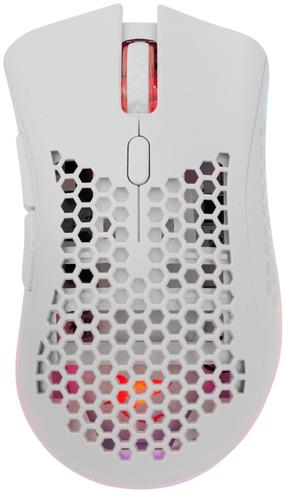 Bezvadu spēļu pele White Shark WGM-5012 Lionel, bluetooth / usb, balts krās.