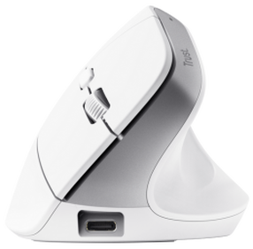 Bezvadu datora pele Trust BAYO+ 25399, bluetooth / usb / 2.4ghz, balta krās.