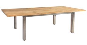 Lauko stalas Home4you Nautica, ruda sp., 200 - 300 cm x 100 cm x 76 cm