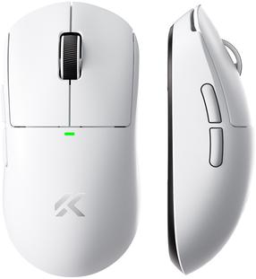 Belaidė žaidimų pelė Mchose A5 V3 Ultra MC-A5V3-2, 2.4 ghz / bluetooth / usb, balta sp.