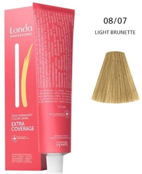 Kраска для волос Kadus Professional Extra Coverage, light brunette цв., 8/07, 60 мл