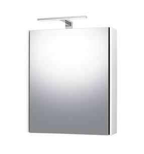 Seinakinnitusega vannitoakapp peegliga Riva Essence, valge v., 15 cm x 54.9 cm x 65.2 cm