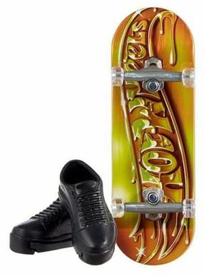 Игрушечный скейтборд Mattel Hot Wheels Skate ZA6001, золотой цв.