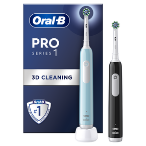 Elektriline hambahari Oral-B Pro Series 1 Duo Pack, must v./helesinine v.