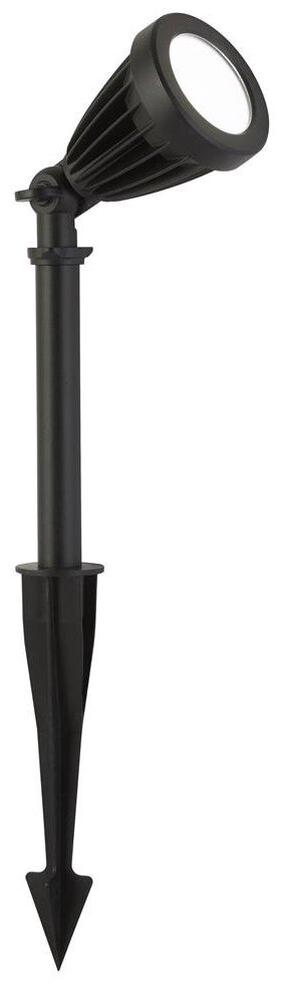 Savienojams āra apgaismojums Searchlight Spikey II, 12W, LED, IP54, melna krās., 8 cm x 25 cm