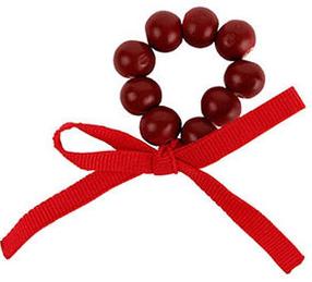 Dekoracija, 4 cm, raudona