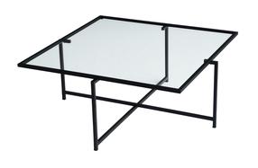 Kavos staliukas Kalune Design Sun S409, juoda sp., 85 cm x 85 cm x 35 cm