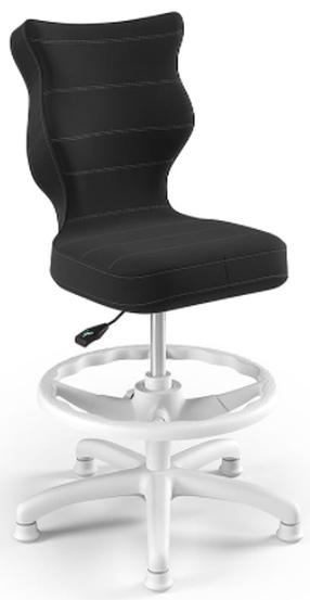 Laste töötool Petit HC+F VT17, 35 x 37 x 82 - 95 cm, antratsiit v./valge v.