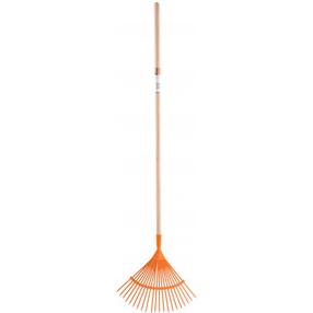 Grābeklis vēdekļa Flo 35799, ar kātu, 1200 mm, oranža krās.