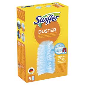 Dulkių šluotelė radiatoriams/kampams/žaliuzėms Swiffer Trap+Lock, plaušai