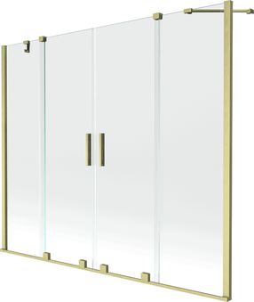 Vannas siena Mexen Velar Brushed gold, 150 cm x 190 cm, brushed gold krās./rūdītais