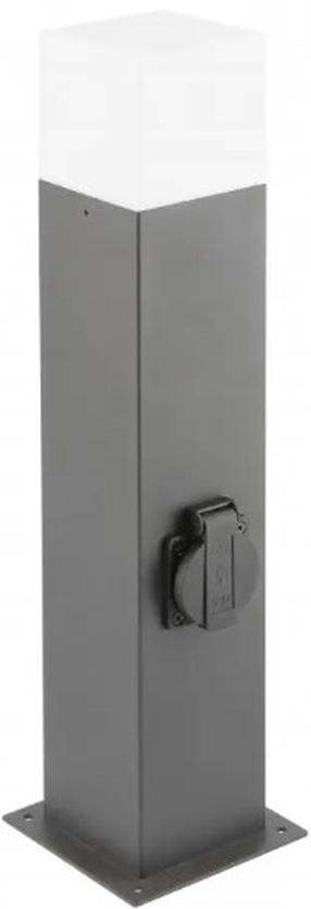 Pastatomas lauko šviestuvas GTV Largo, 15W, E27, IP44, pilka sp., 8 cm x 50 cm