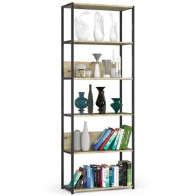 Grīdas plaukts Akord 700, ozola krās./melns krās., 192 cm x 70 cm x 32 cm