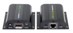 Pagarinātājs Techly HDMI Extender by Cat 5e/6/6a/7, melna krās.
