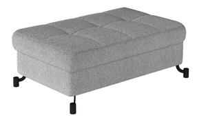 Pufas Lorelle Grande 81, pilka sp./šviesiai pilka sp., 70 cm x 100 cm x 45 cm