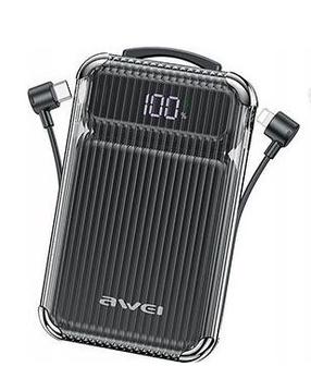 Lādētājs-akumulators (Power bank) Awei P89K, 5 - 38.5 W, melna krās.