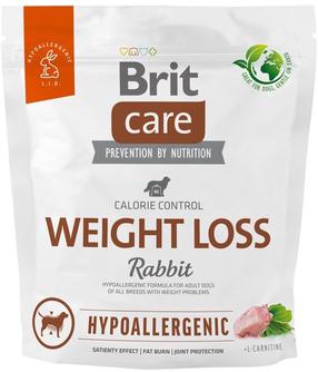 Сухой корм для собак Brit Care Hypoallergenic Weight Loss Rabbit, крольчатина, 1 кг