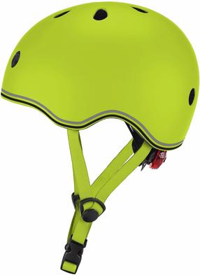 Skrituļslidotāja ķivere Globber Go Up Lights, zaļa krās.