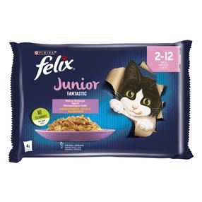 Šlapias kačių maistas Felix, 0.085 kg x 4 vnt.