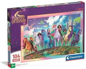 Dėlionė Clementoni Unicorn Academy 25098, 33.5 cm x 48.5 cm, 104 vnt., įvairių spalvų