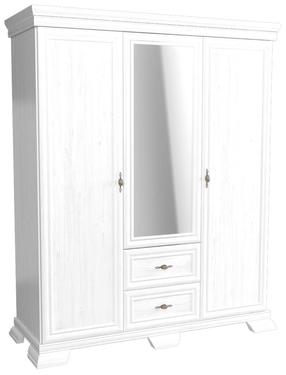 Spinta Gala Meble Kora KS2, balta sp., 62 cm x 158 cm x 193 cm, su veidrodžiu