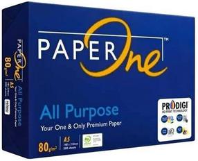Офисная бумага PaperOne, A5, 80 g/m², белый цв., 21 см x 14.8 см, 500 стр. шт.