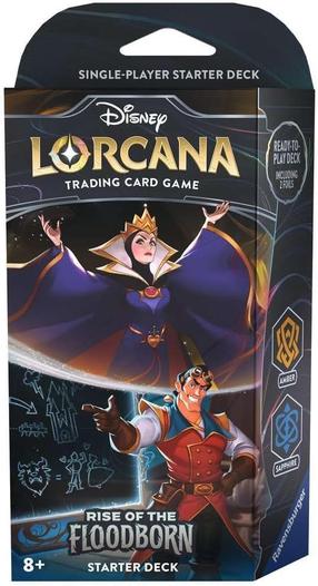 Карточная игра Ravensburger Disney Lorcana Rise of the Floodborn Starter Deck - Amber & Sapphire, EN