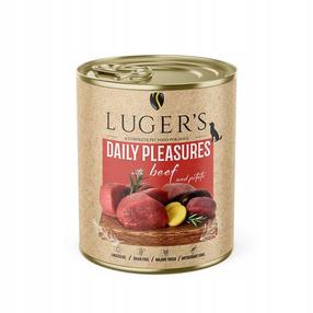 Влажный корм для собак Lugers Daily Pleasures, говядина, 0.8 кг