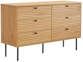 Komoda Home4you Line 45131, ąžuolo sp., 75 cm x 40 cm x 120 cm