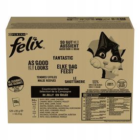 Влажный корм для кошек Felix Fantastic, 10.2 кг