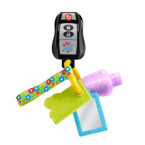 Lavinimo žaislas, raktų pakabukas Fisher Price Laugh & Learn Play & Go, įvairių spalvų