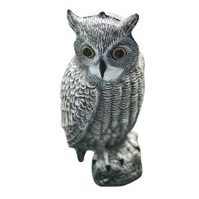 Paukščių baidyklė "Pelėda" Patio R001C, 19 cm x 18 cm x 42 cm, pilka sp.