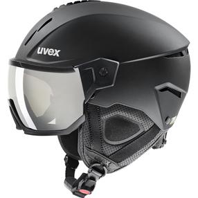 Slēpošanas ķivere Uvex Instinct Visor, melna krās., 59-61 cm