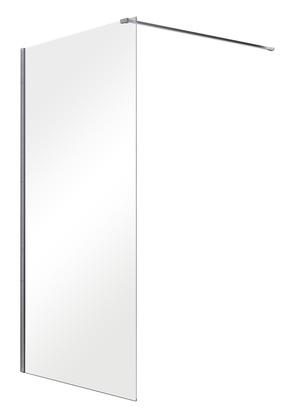 Dušo sienelė Besco Aveo 110 Walk In, 110 cm x 195 cm, skaidri sp./chromo sp./grūdintas