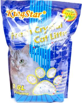 Kaķu smiltis Kingstar Fresh Crystal, silikona granulas, 3.8 l