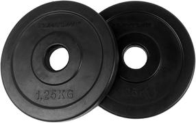 Дисковый вес Tunturi Rubber, 2 x 1.25 кг