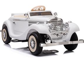 Детский электромобиль Lean Toys Mercedes 540K, белый цв.