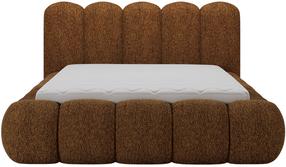 Кровать двухместная Oloroso Chenille Kendell 22, 180 x 200 cm, коричневый цв., без матраса, с решеткой
