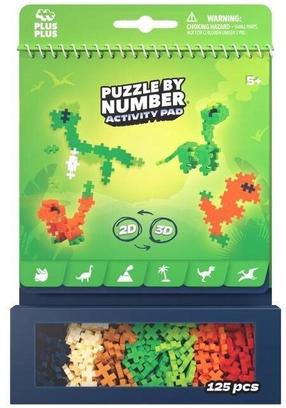 Пазл Plus Plus Dinosaurs, 125 шт., многоцветный